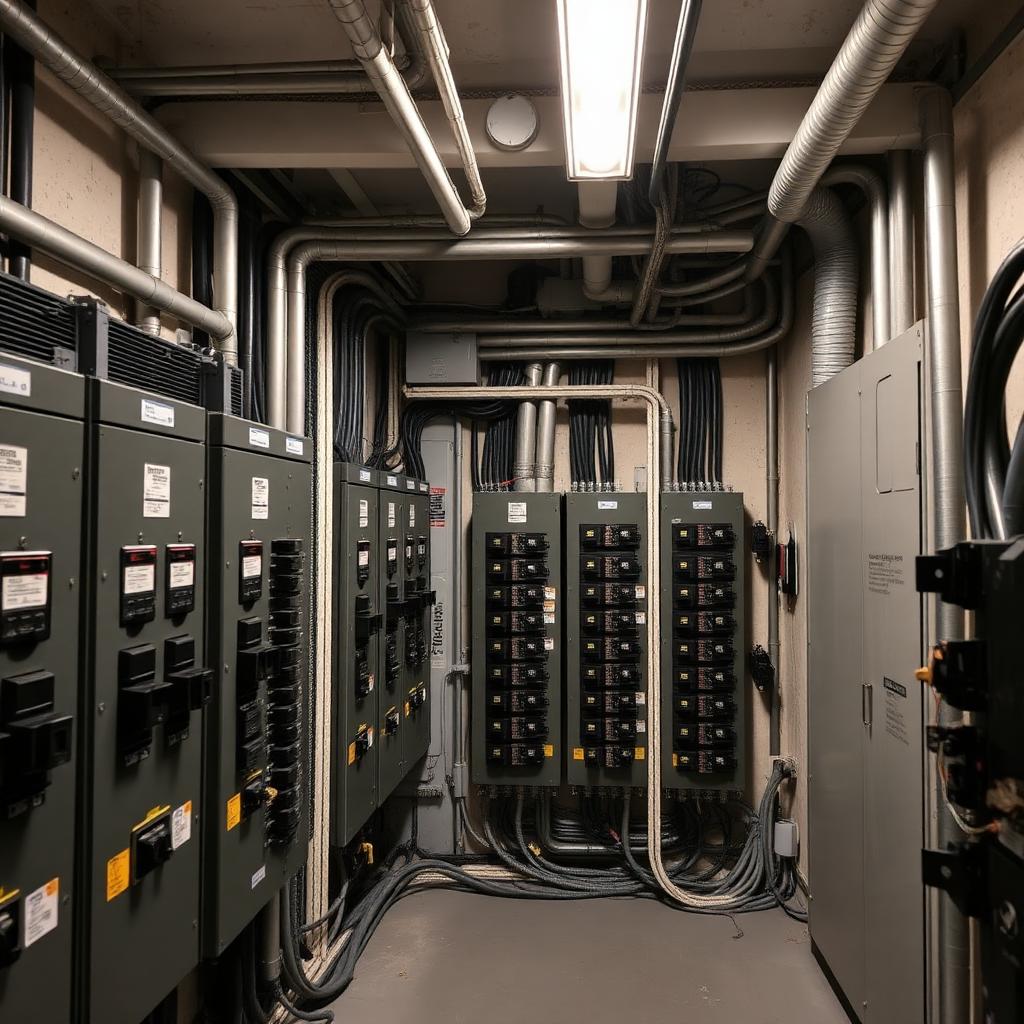 Sala elétrica comercial
